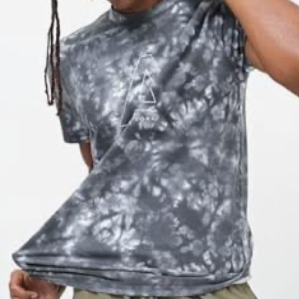 Aero Dark Tie Dye Gray Tee